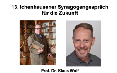 13. Synagogengespräch für die Zukunft mit Prof. Dr. Klaus Wolf im Gespräch mit Herrn Rupert Grübl am 25. September 2025