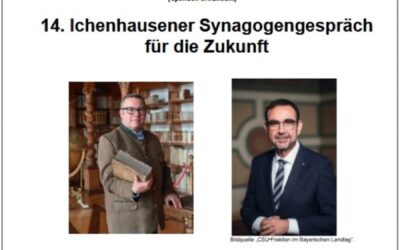 14. Synagogengespräch am 05.03.26 19:30 bis 22:30 Uhr – Prof. Dr. Klaus Wolf im Gespräch mit Herrn Klaus Holetschek MDL